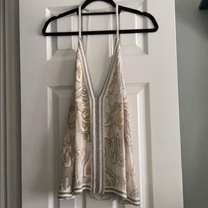 RARE Free People beaded tank NWOT